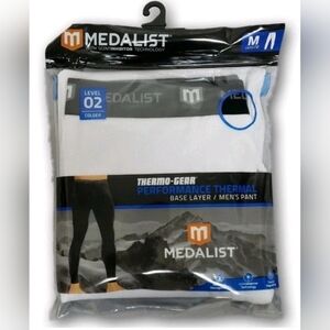 Medalist White Thermal Boxer Briefs for Men